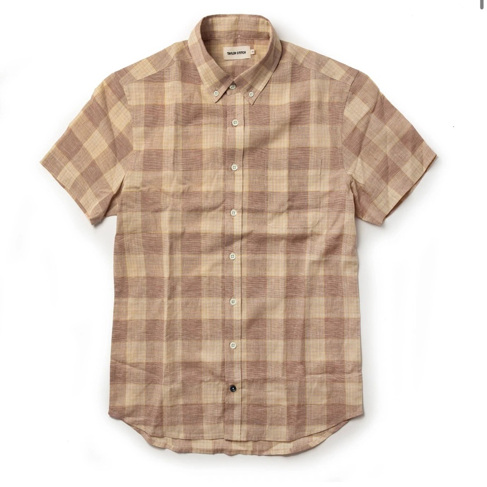 Taylor Stitch - The Short Sleeve Jack - in Red Madras